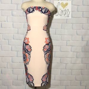Express floral pencil dress
